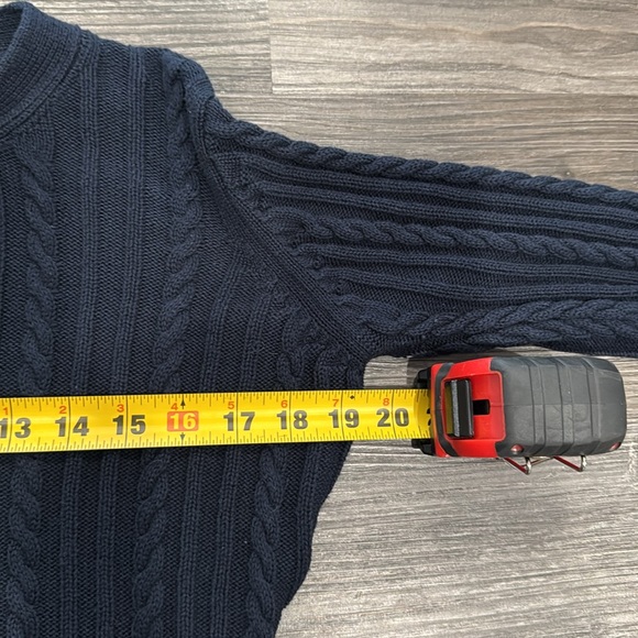 Collectif London Cable Knit Keyhole Sweater Size Large UK 14 U.S. 10 Retro - Picture 9 of 11